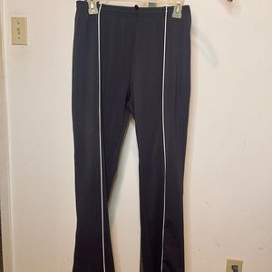 Nike Dri Fit Pants Black with Pale Pink Piping Size 4/6